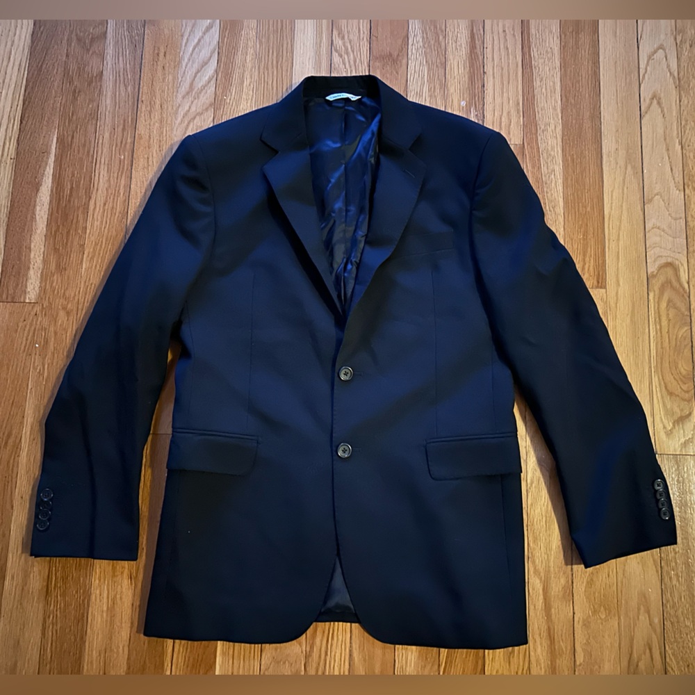 Yves Saint Laurent Black Blazer 100% Wool 36R